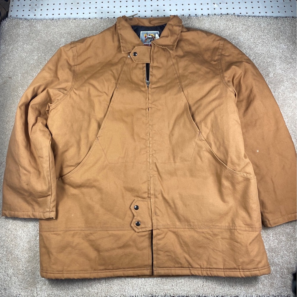 Work Horse Mens 2XL Brown Duck Canvas Quilted Lined Chore Coat Jacket Canada